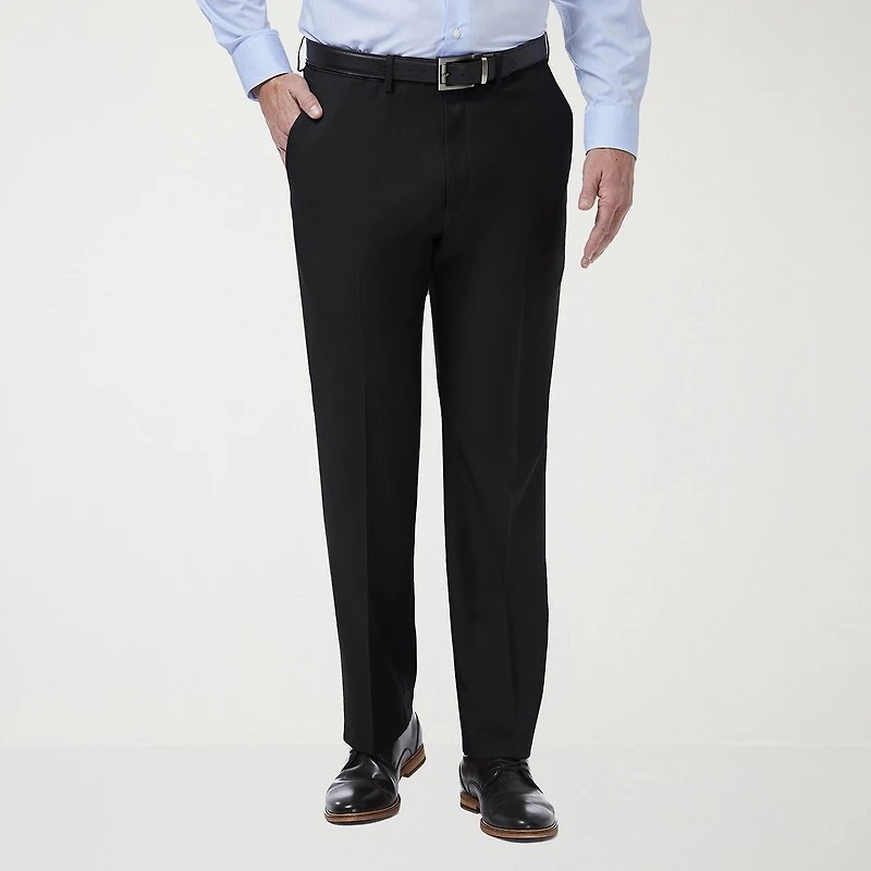 Haggar Premium Comfort Mens Classic Fit Dress Flat Front Pant