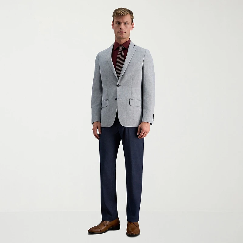 Haggar Smart Wash Mens Slim Fit Easy Care Long Sleeve Dress Shirt