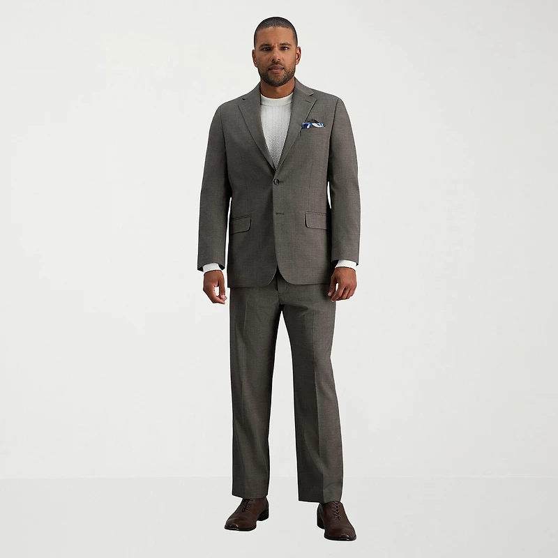 Haggar JMH Mens Classic Fit Plaid Suit Jacket