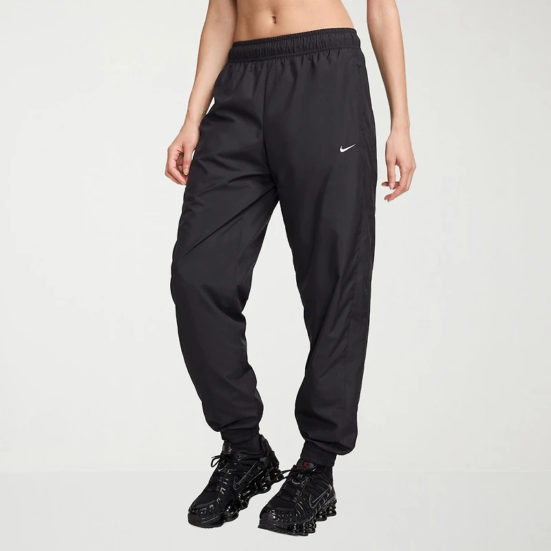 Nike Womens Drawstring Waist Lightweight Cinched Mid Rise Loose Fit Active Jogger Pant