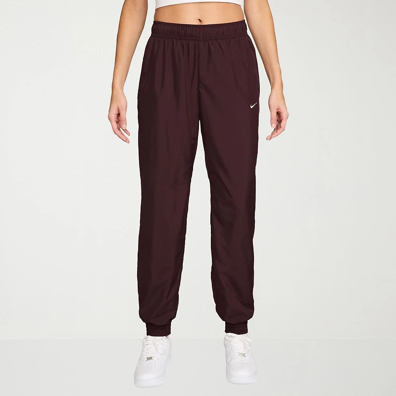 Nike Womens Drawstring Waist Lightweight Cinched Mid Rise Loose Fit Active Jogger Pant
