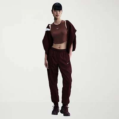 Nike Womens Drawstring Waist Lightweight Cinched Mid Rise Loose Fit Active Jogger Pant