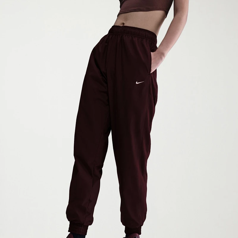Nike Womens Drawstring Waist Lightweight Cinched Mid Rise Loose Fit Active Jogger Pant