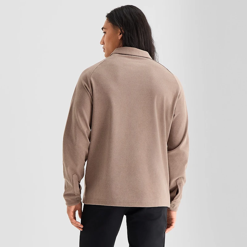 Stylus Raglan Knit Mens Shirt Jacket