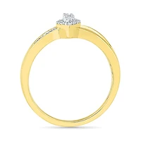 Womens / CT. T.W. Natural White Diamond 10K Gold Cocktail Ring