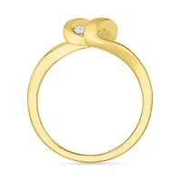 Womens 1/3 CT. T.W. Natural White Diamond 10K Gold Cocktail Ring
