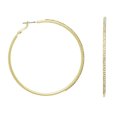 Mixit Womens 62mm Hypoallergenic Hoop Earrings