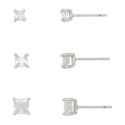 Mixit Womens 3 Pair Earring Set