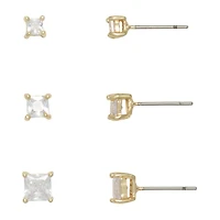 Mixit Womens Hypoallergenic 3 Pair Earring Set
