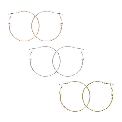 Mixit Womens 3 Pair Earring Set