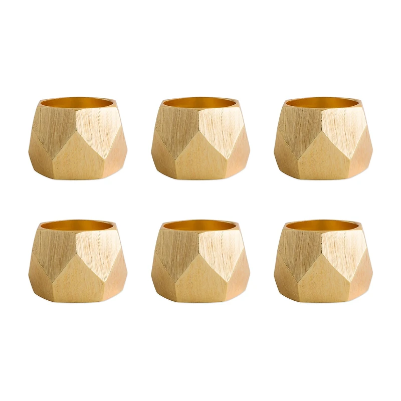 Design Imports Triangle 6-pc. Napkin Rings