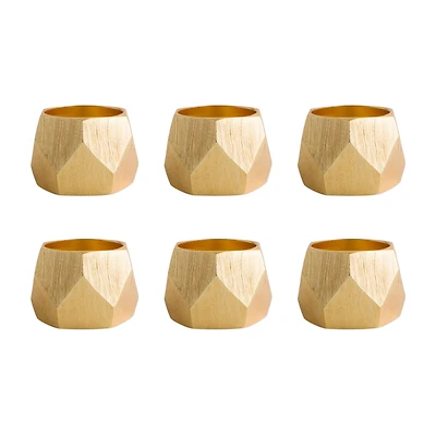 Design Imports Triangle 6-pc. Napkin Rings