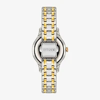 Citizen Classic Womens Two Tone Stainless Steel Bracelet Watch Em0897-51x