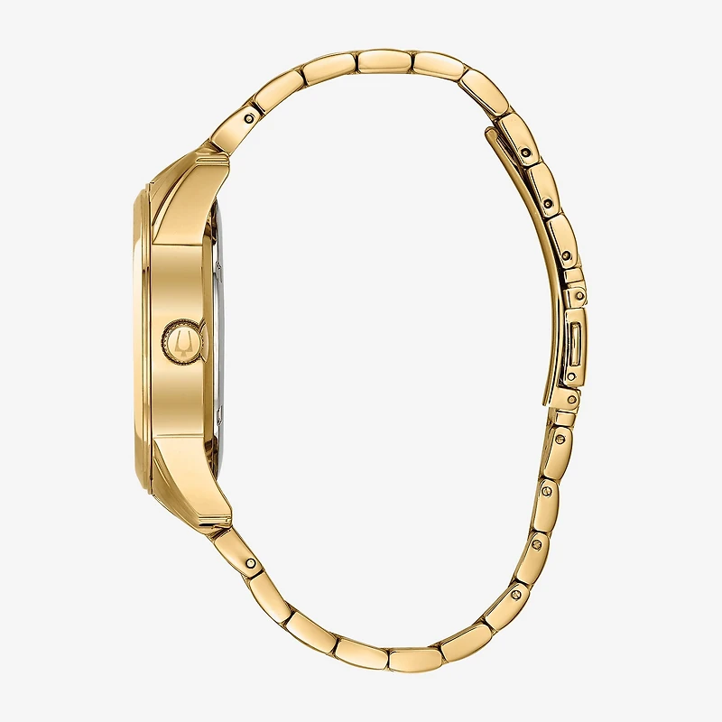 Bulova Classic Mens Automatic Gold Tone Stainless Steel Bracelet Watch 97a132