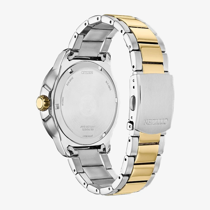 Citizen Weekender Mens Two Tone Stainless Steel Bracelet Watch Aw1706-52e