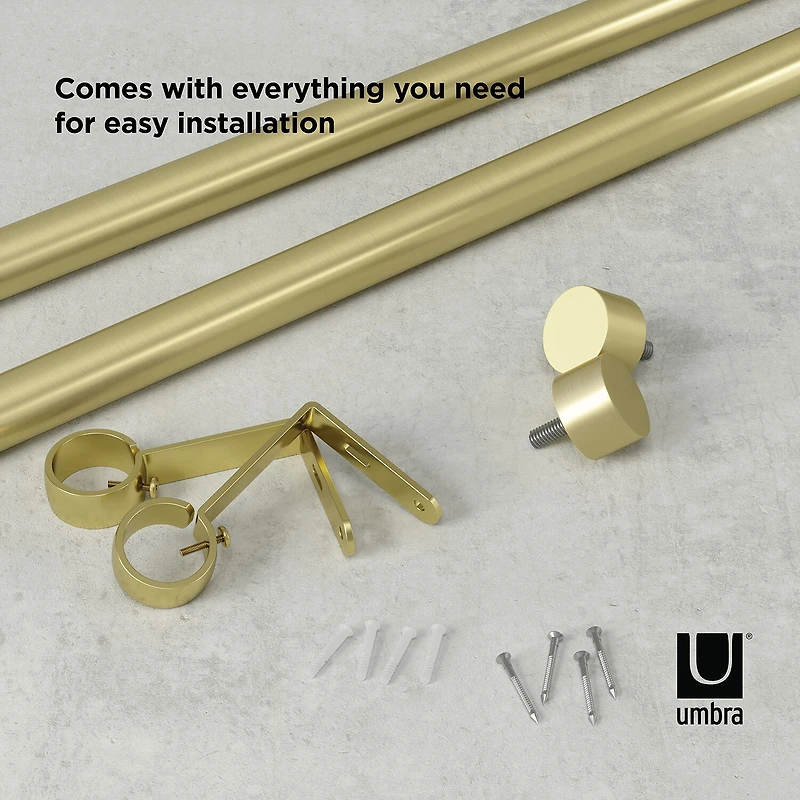 Umbra® Cappa 1" Adjustable Curtain Rod