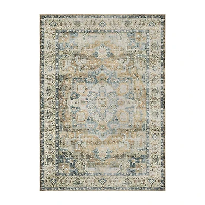 Covington Home Chelsea Vintage Center Medallion Washable Indoor Rectangular Area Rug