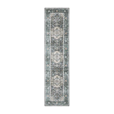 Covington Home Chelsea Vintage Center Medallion Washable 2'X8' Indoor Rectangular Runner
