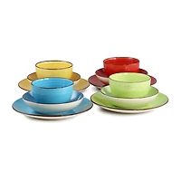 Elama Sebastian 12-pc. Stoneware Dinnerware Set