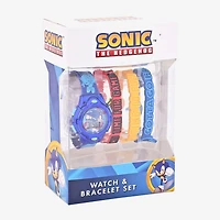 Sonic the Hedgehog Girls Digital Multicolor 4-pc. Watch Boxed Set Snc40071m