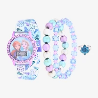 Disney Frozen Girls Digital Multicolor 4-pc. Watch Boxed Set Fzn45068jc21