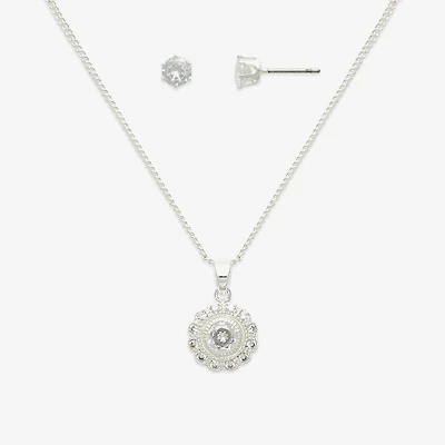 Mixit Womens Round Hypoallergenic 2-pc. Jewelry Set