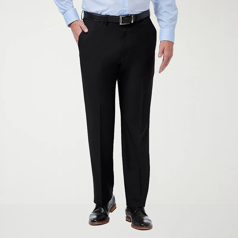 Haggar Premium Comfort Mens Classic Fit Dress Flat Front Pant
