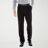 Haggar E-CLO Stria Mens Classic Fit Dress Pleated Pant