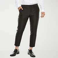 J. Ferrar Crop Ankle Mens Slim Fit Tuxedo Pant