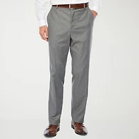 J. Ferrar Ultra Comfort Mens Stretch Fabric Slim Fit Flat Front Suit Pant