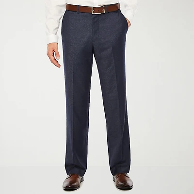 J. Ferrar Mens Geometric Stretch Slim Fit Suit Pant - Slim