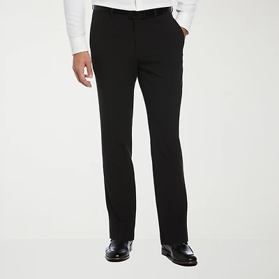 Savane Comfort Waist Mens Slim Fit Dress Flat Front Pant