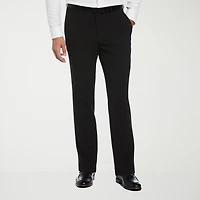 Savane Comfort Waist Mens Slim Fit Dress Flat Front Pant