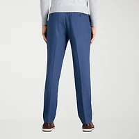 Haggar JMH Mens Comfort Waistband Straight Fit Dress Flat Front Pant