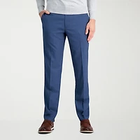 Haggar JMH Mens Comfort Waistband Straight Fit Dress Flat Front Pant