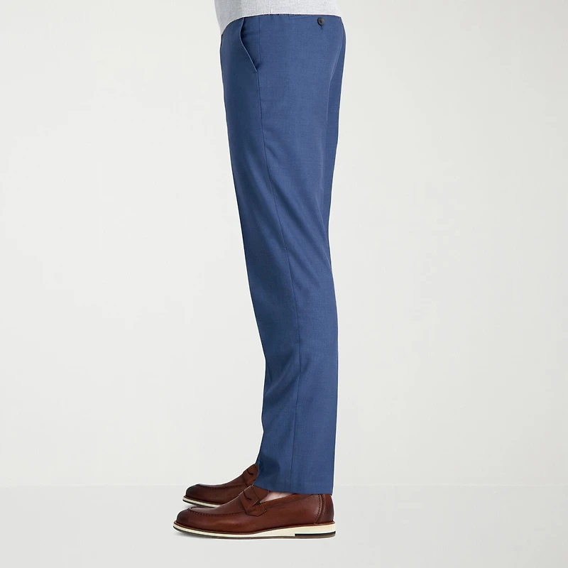 Haggar JMH Mens Comfort Waistband Straight Fit Dress Flat Front Pant