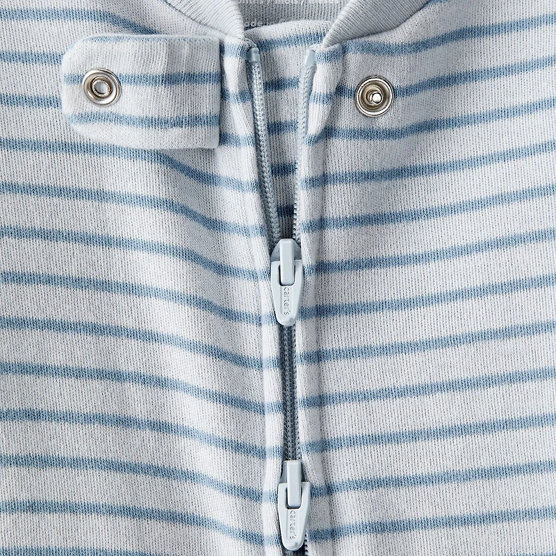 Carter's Otter Print Baby Unisex Striped Sleep and Play