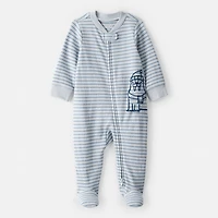 Carter's Otter Print Baby Unisex Striped Sleep and Play
