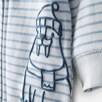 Carter's Otter Print Baby Unisex Striped Sleep and Play