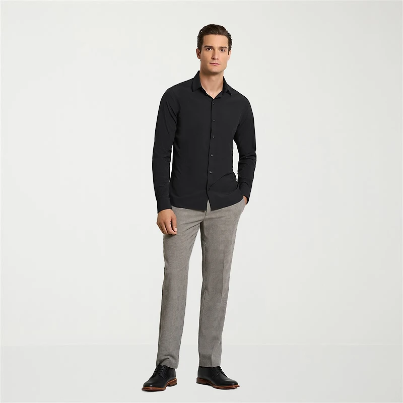 Van Heusen All Way Stretch Performance Mens Long Sleeve Slim Fit Button-Down Shirt