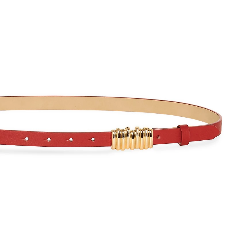Worthington Skinny Sketch Buckle Womens Belt