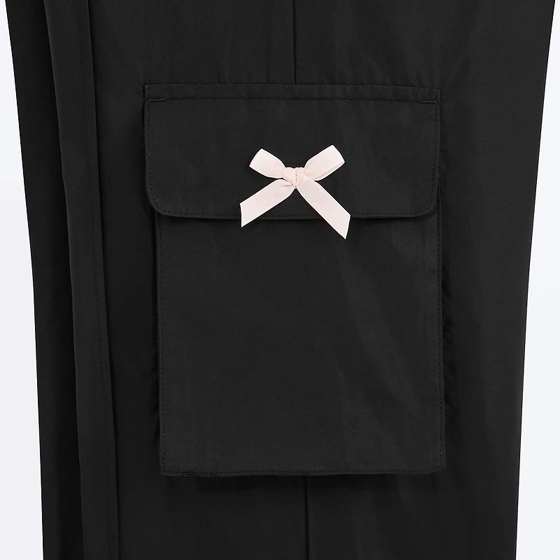 PUMA Big Kid Girls Mid Rise Wide Leg Active Cargo Pant