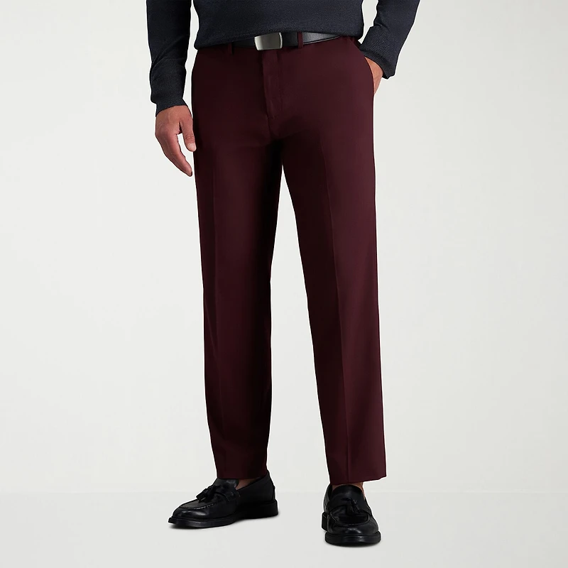 Haggar JMH Tailored Diamond Weave Mens Stretch Fabric Modern Fit Flat Front Suit Pant