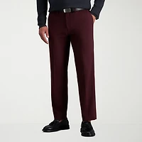 Haggar JMH Tailored Diamond Weave Mens Stretch Fabric Modern Fit Flat Front Suit Pant