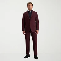 Haggar JMH Tailored Diamond Weave Mens Stretch Fabric Modern Fit Flat Front Suit Pant