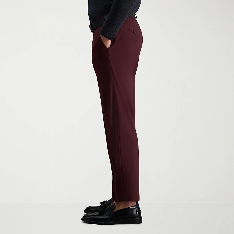 Haggar JMH Tailored Diamond Weave Mens Stretch Fabric Modern Fit Flat Front Suit Pant