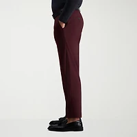 Haggar JMH Tailored Diamond Weave Mens Stretch Fabric Modern Fit Flat Front Suit Pant