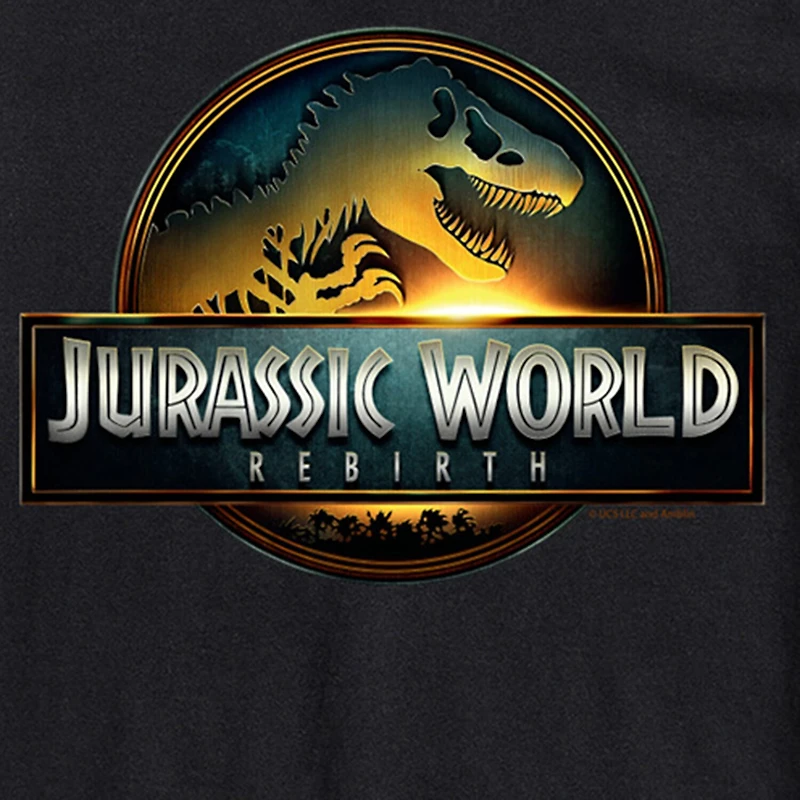 Mens Crew Neck Short Sleeve Regular Fit Jurassic World Big and Tall Graphic T-Shirt
