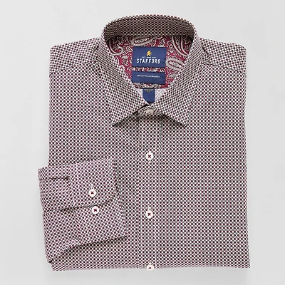 Stafford Mens Regular Fit Long Sleeve Dress Shirt