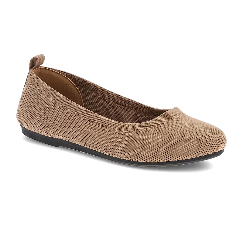 Mia Girl Knit Womens Round Closed Toe Ballet Flats